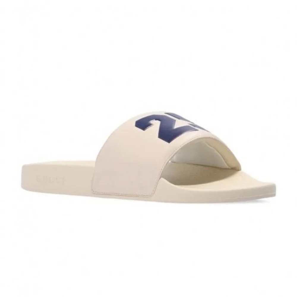 GUCCI 25 Authentic LEATHER SLIDES Men 7 can fit Women 8 Or 85